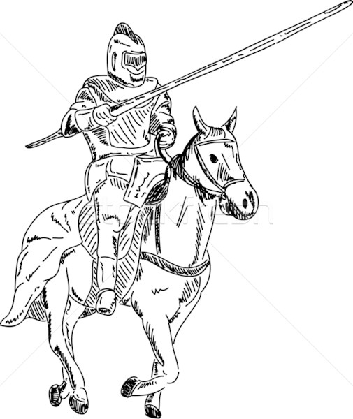 剑的画法骑士图片