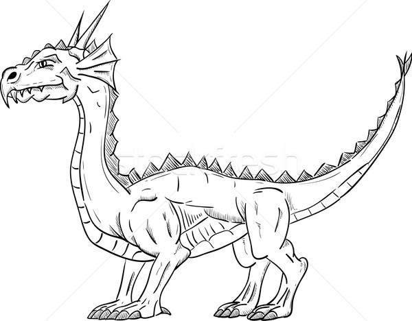 dragon without wings Stock photo © pavelmidi