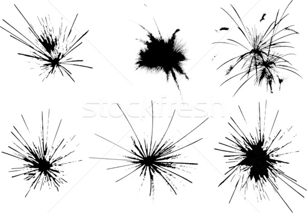 Tűzijáték vektor szett buli boldog művészet Stock fotó © pavelmidi