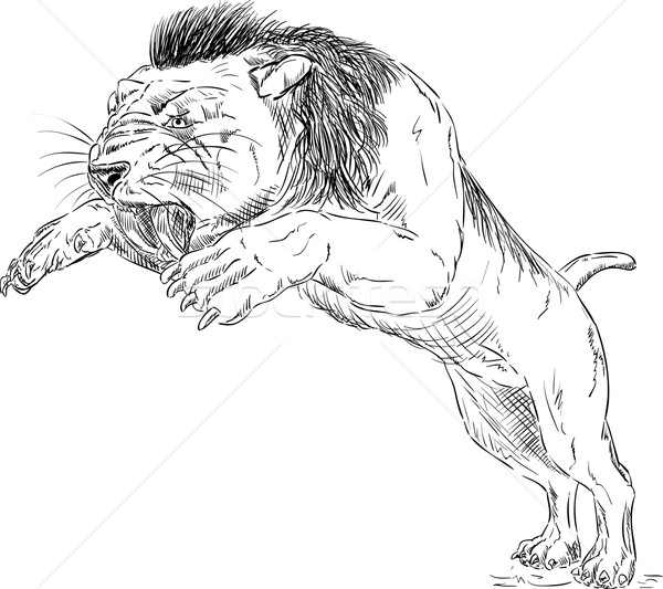 Smilodon Stock photo © pavelmidi