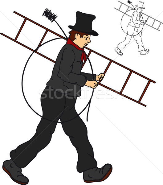 sweep goes to work Stock photo © pavelmidi