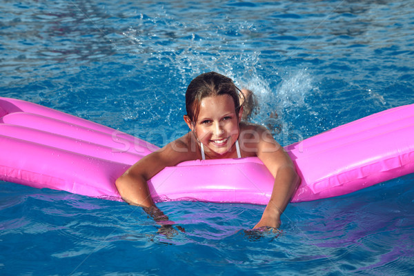 Mooie tienermeisje vakantie jonge zwemmen zomer Stockfoto © PawelSierakowski