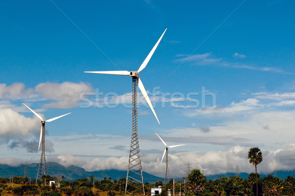 a beautiful rural landscape on a bright sunny day Stock photo © pazham