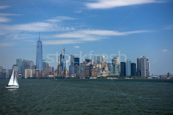 Nueva york horizonte cielo panorama mundo edificios Foto stock © pazham