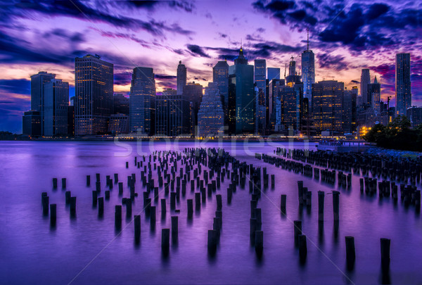 [[stock_photo]]: Ny · Skyline · ciel · panorama · monde · bâtiments