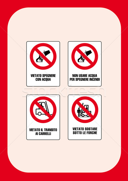 Corporate Prohibition Signs Series  Stock photo © pballphoto