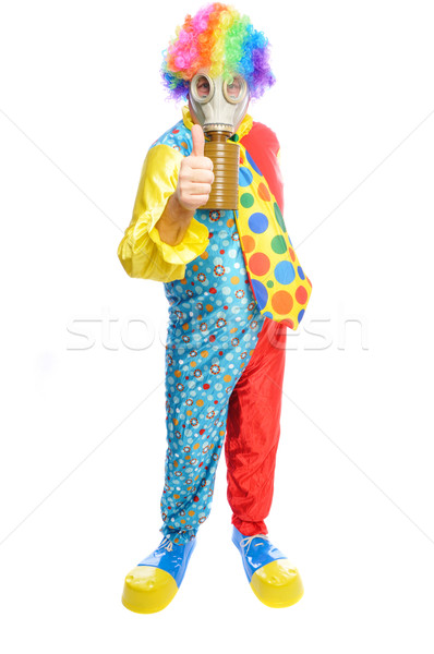 Some clownwearing a gas mask Stock photo © pdimages