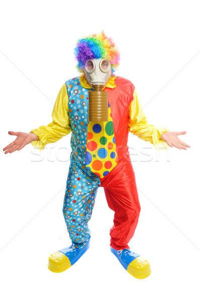 Some clownwearing a gas mask Stock photo © pdimages