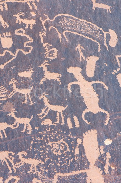 Indian petroglyph Stock photo © pedrosala