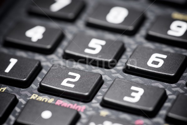 Foto stock: Calculadora · botões · científico · negócio