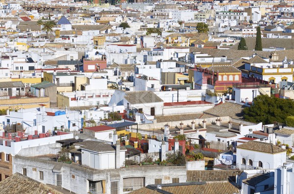 Foto stock: Ver · telhados · cidade · velha · andaluzia · Espanha · edifícios