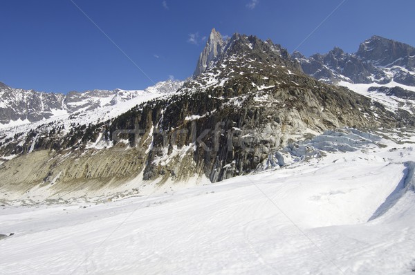 Zdjęcia stock: Szczyt · alpy · krajobraz · śniegu · rock · kamień