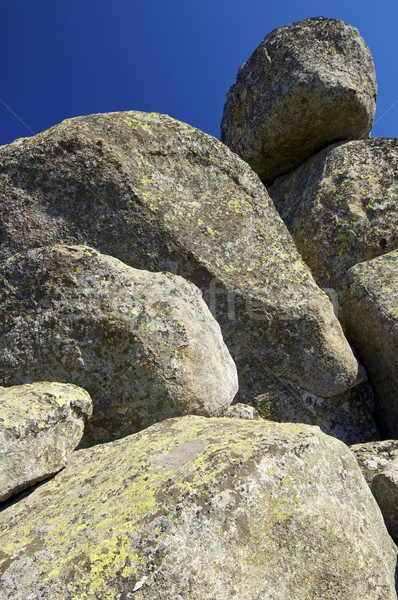 Stock photo: Rock formation and blue sky