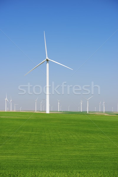 Wind energie elektrische macht productie hemel Stockfoto © pedrosala