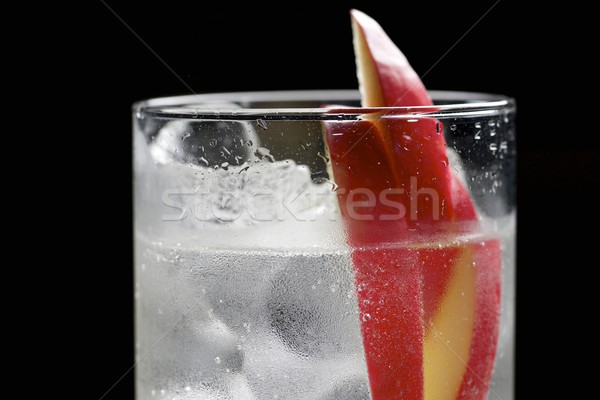 Gin alma felszolgált üveg víz bár Stock fotó © pedrosala