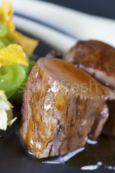 lamb with gravy Stock photo © pedrosala