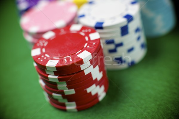 Casino view tavola verde successo Foto d'archivio © pedrosala