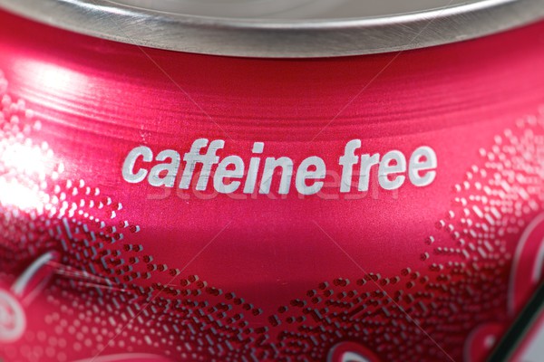 Cafeina gratuit putea sodă apă Imagine de stoc © pedrosala