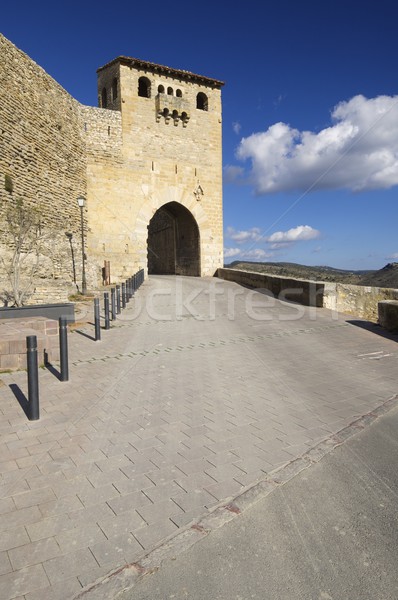 двери Валенсия Испания здании стены цвета Сток-фото © pedrosala