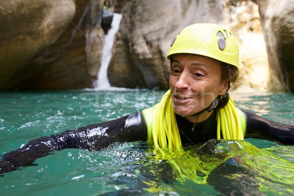 Stock photo: Canyoning in Spain