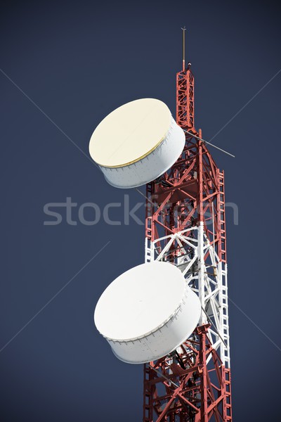 Telecomunicações torre blue sky negócio céu televisão Foto stock © pedrosala