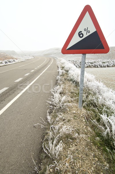 descent traffic sign Stock photo © pedrosala