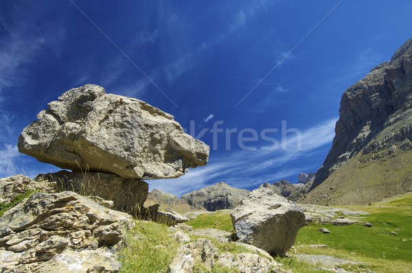 Stockfoto: Evenwicht · rock · ip · vallei · natuur · berg