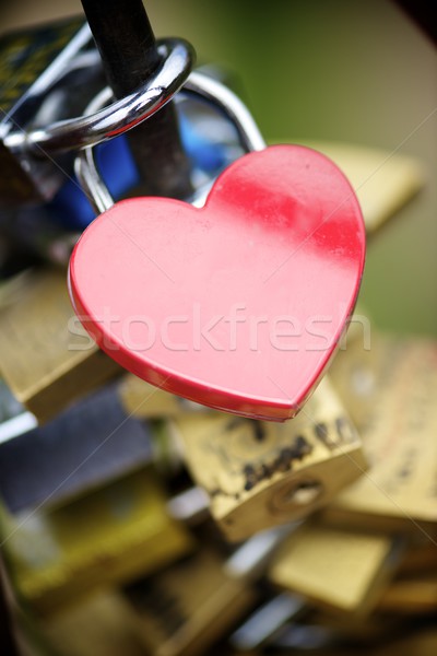Stock photo: Love padlock