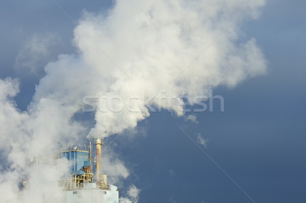 Fumée papier moulin nuages industrie industrielle [[stock_photo]] © pedrosala