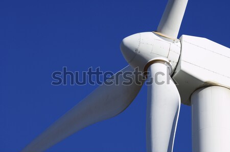 Moinho de vento pormenor topo elétrico poder produção Foto stock © pedrosala