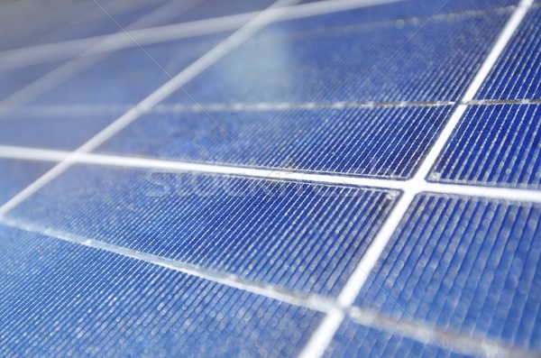 Fotovoltaikus panel közelkép elektromos energia gyártás Stock fotó © pedrosala
