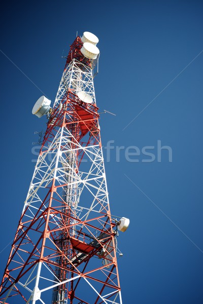 Telecomunicações torre blue sky negócio céu televisão Foto stock © pedrosala