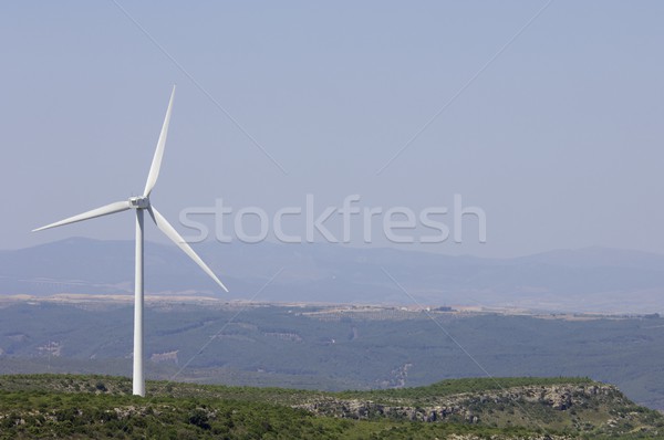 Wind Energie modernen Windmühle erneuerbar elektrische Stock foto © pedrosala