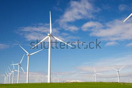 Rüzgâr enerji elektrik güç üretim Stok fotoğraf © pedrosala