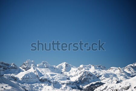 Pic vallée montagne hiver panorama randonnée [[stock_photo]] © pedrosala