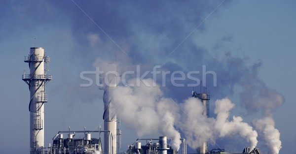 Energiecentrale hemel industrie fabriek toekomst plant Stockfoto © pedrosala
