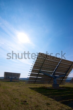 [[stock_photo]]: énergie · solaire · photovoltaïque · renouvelable · électriques · production · technologie