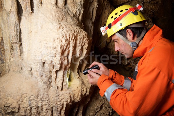 スペイン 猫 洞窟 山 石 ヨーロッパ ストックフォト © pedrosala
