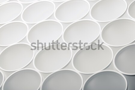Eldobható csészék nagyobb csoport műanyag háttér jókedv Stock fotó © pedrosala