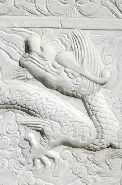 Carved dragon Stock photo © pedrosala