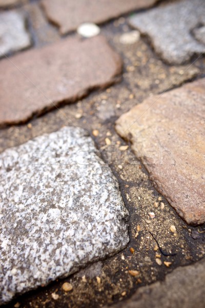 Kő padló Párizs Franciaország út város Stock fotó © pedrosala