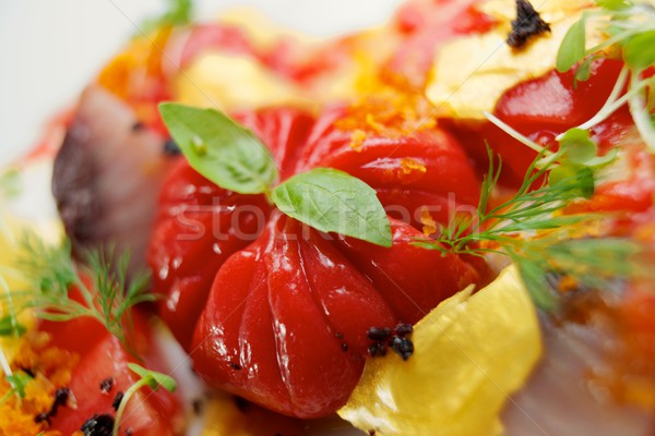 Tomato salad detail Stock photo © pedrosala