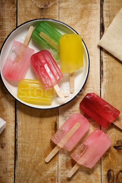 Ice popsicles view Stock photo © pedrosala