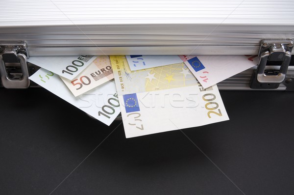 Richesse euros métal serviette argent [[stock_photo]] © pedrosala