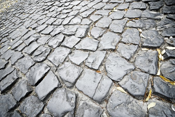 Steen vloer straat tegels Lissabon Portugal Stockfoto © pedrosala