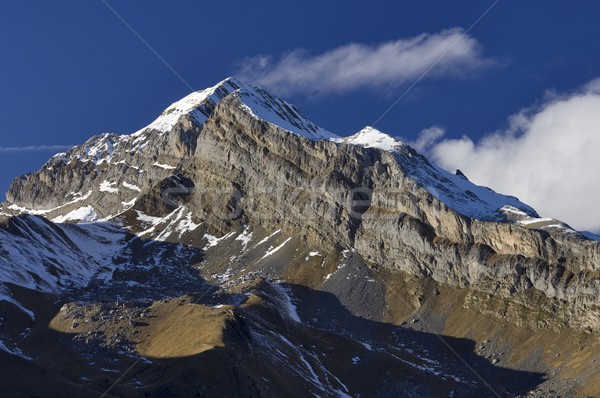 ピーク 雲 健康 美 山 岩 ストックフォト © pedrosala
