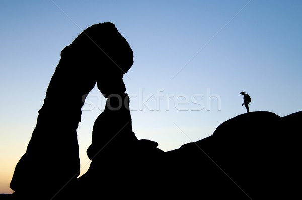 Delicate arch profile Stock photo © pedrosala