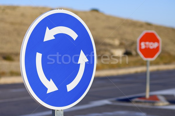 roundabout signal Stock photo © pedrosala