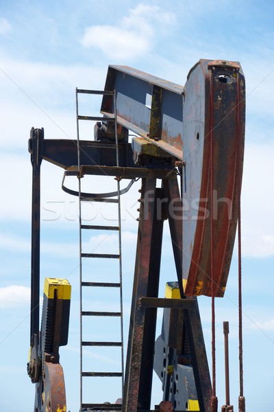 Szyb naftowy la niebo pracy przemysłu energii Zdjęcia stock © pedrosala