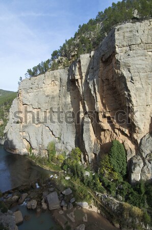 岩石層 青空 ラ マドリード スペイン 風景 ストックフォト © pedrosala